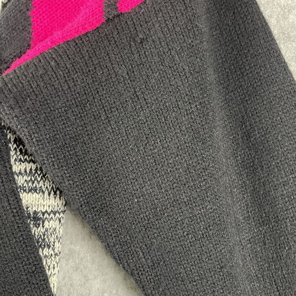 Crew Neck Graphic Minnie Mouse Sweater - Black/Gray/Pink/Teal - Picture 11 of 12